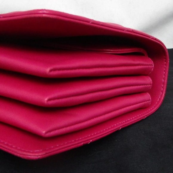 100% AUTHENTIC CHANEL LAMBSKIN QUILTED SMALL HAND TIED TOP HANDLE FLAP BAG - Picture 12 of 16